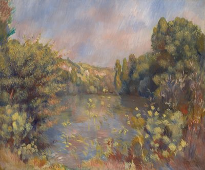 Tóparti táj, c. 1889 alkotó: Pierre Auguste Renoir