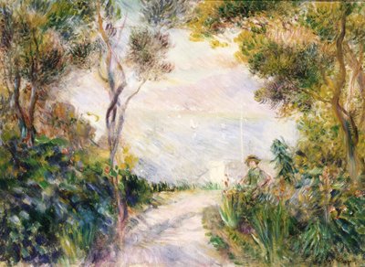 Táj, az ösvény vége alkotó: Pierre Auguste Renoir