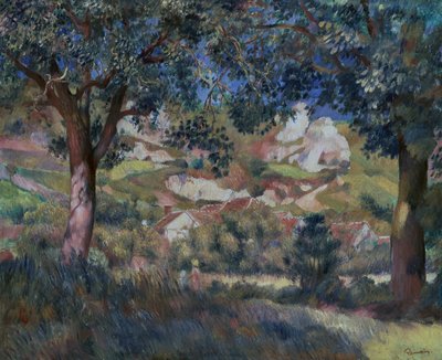 Táj La Roche Guyonban, 1887 körül (olaj, vászon) alkotó: Pierre Auguste Renoir