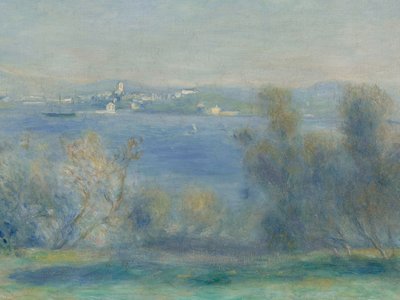 Tájkép a Földközi-tengeren (kilátás Toulonra) alkotó: Pierre Auguste Renoir