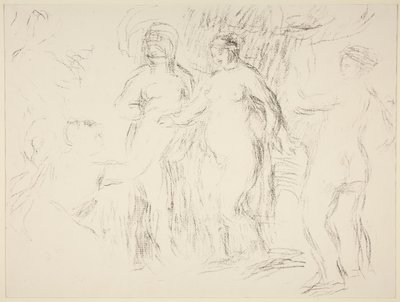 A fürdőzők alkotó: Pierre Auguste Renoir