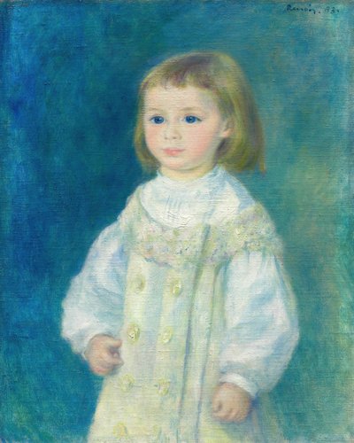 Lucie Berard gyermek fehérben, 1883. alkotó: Pierre Auguste Renoir