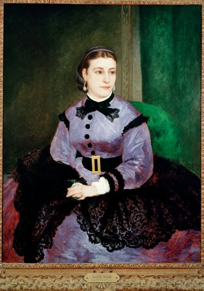 Mademoiselle Sicot (olaj, vászon) alkotó: Pierre Auguste Renoir