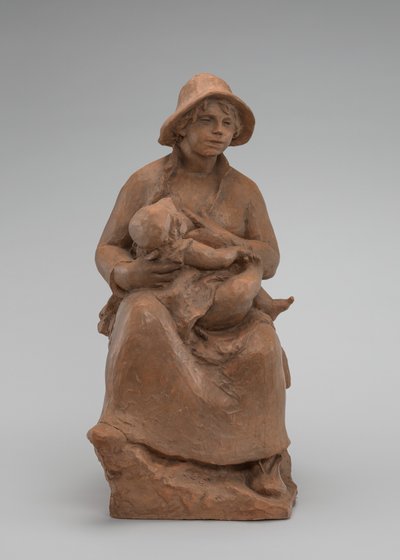 Kismama: Madame Renoir és fia, c. 1916. alkotó: Pierre Auguste Renoir