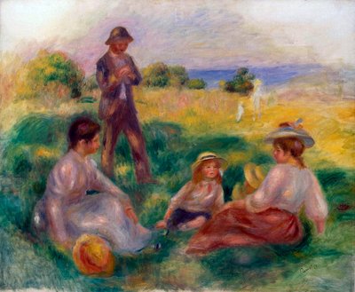 Buli a vidéken Bernevalban, 1898. alkotó: Pierre Auguste Renoir