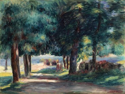 Ösvény a fák alatt alkotó: Pierre Auguste Renoir