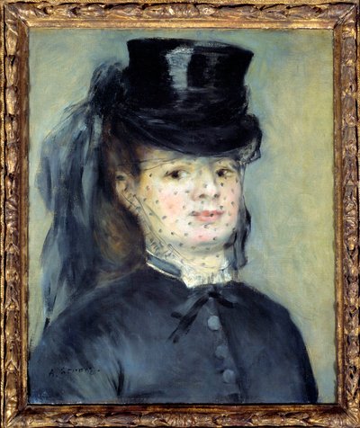 Madame Darras portréja, szül. Henriette Oudiette, Paul Darras kapitány felesége (1873-as tanulmány az Amazonas számára) alkotó: Pierre Auguste Renoir
