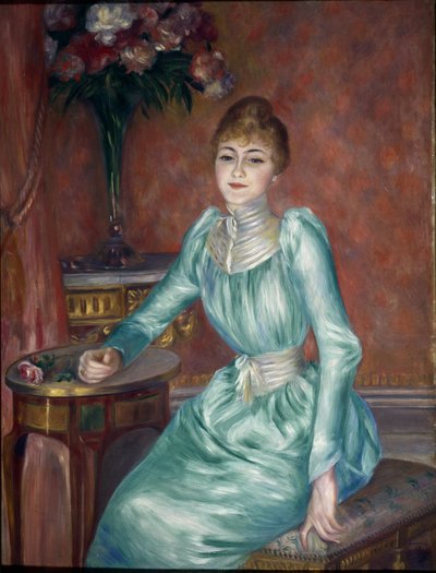 Madame de Bonnieres portréja (olaj, vászon alkotó: Pierre Auguste Renoir