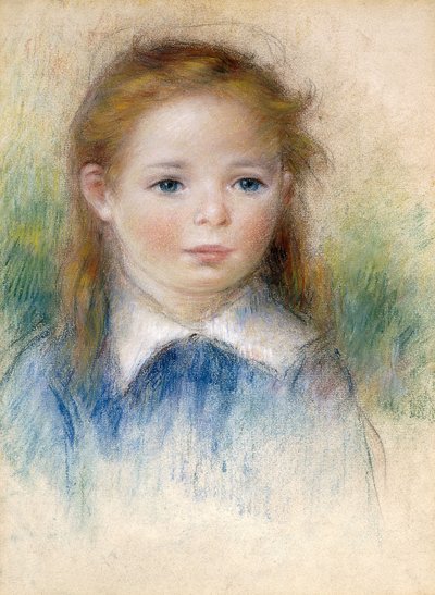 Egy lány portréja; Egy kislány portréja, alkotó: Pierre Auguste Renoir