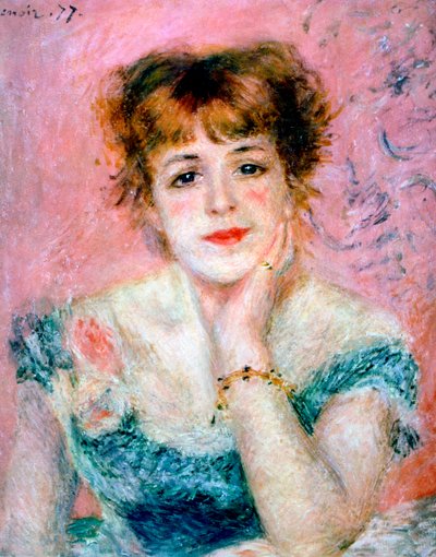Jeanne Samary színésznő portréja, 1878 alkotó: Pierre Auguste Renoir
