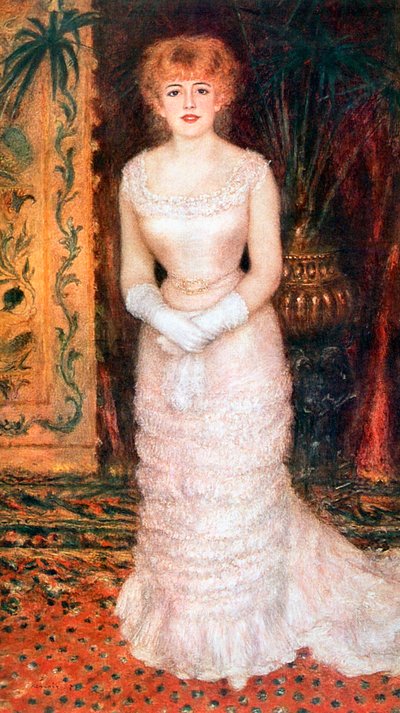 Jeanne Samary színésznő portréja, 1878 alkotó: Pierre Auguste Renoir