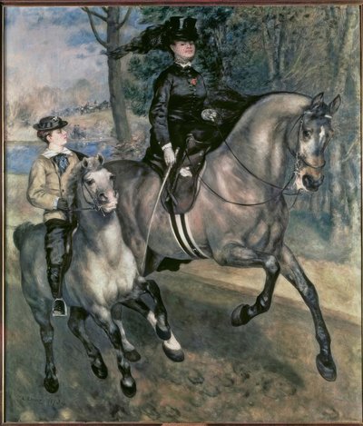 Lovas a Bois de Boulogne-ban alkotó: Pierre Auguste Renoir