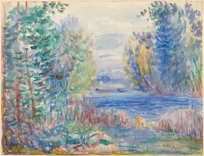Folyói táj, 1890 alkotó: Pierre Auguste Renoir