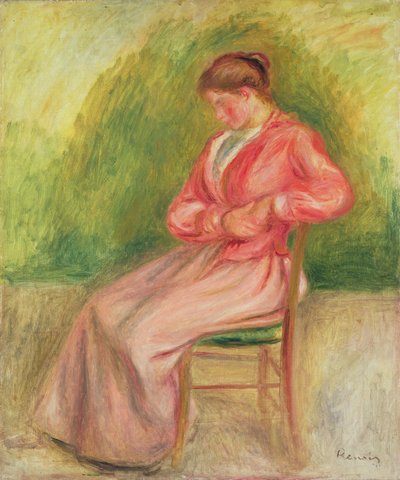 Ülő nő (olaj, vászon) alkotó: Pierre Auguste Renoir