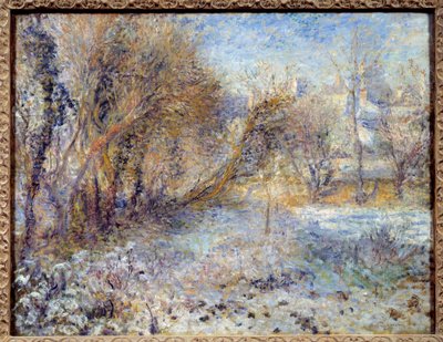 Pierre Auguste Renoir (1841-1919) havas tájfestménye 1875 V. 0,51 X 0,66 m Párizs, Orangerie Múzeum alkotó: Pierre Auguste Renoir