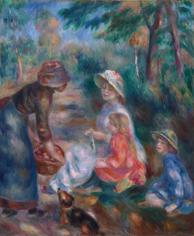 Der Apfelverkäufer, um 1890 von Pierre Auguste Renoir
