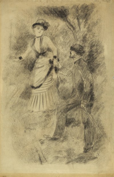 Leszállás a csúcsról: Jean Martin Steadies Hélène, a bankár lánya, 1881 alkotó: Pierre Auguste Renoir