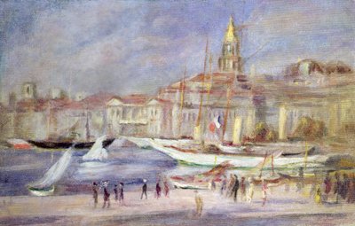 Marseille régi kikötője, 1912 körül alkotó: Pierre Auguste Renoir