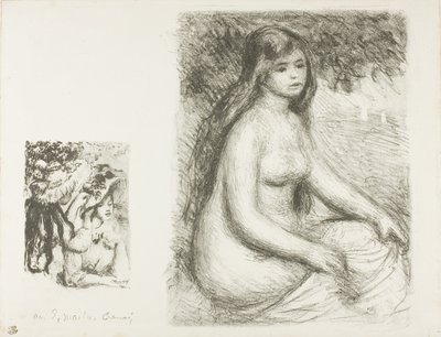 A feltűzött kalap és a fürdőző alkotó: Pierre Auguste Renoir