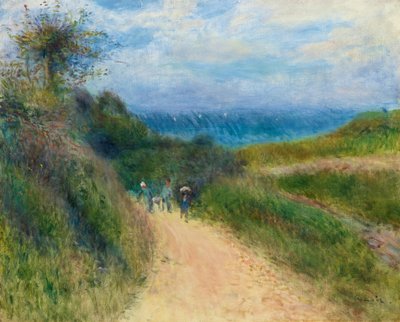 The Road to Berneval, 1880 körül (olaj, vászon) alkotó: Pierre Auguste Renoir