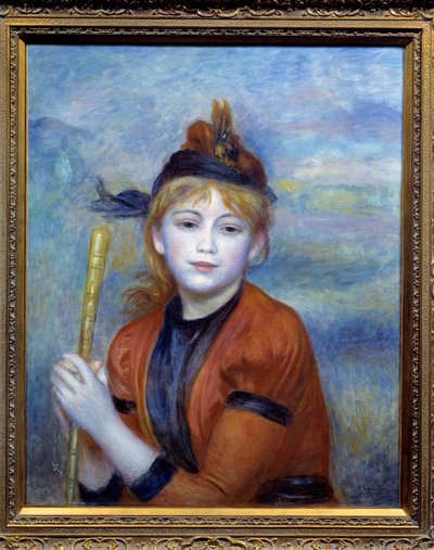 A túrázó. Pierre Auguste Renoir (1841-1919) festménye alkotó: Pierre Auguste Renoir