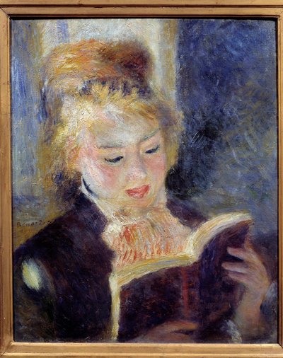 Az olvasó Pierre Auguste Renoir (1841-1919) festménye 1874 V. 0,46x0,38 m Párizs, Muse d