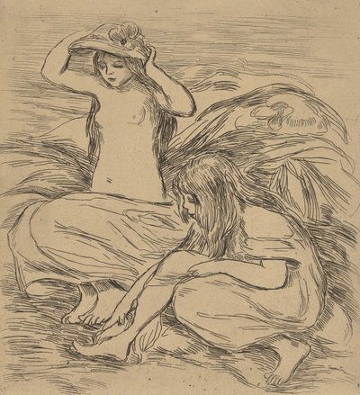 Két fürdőző A két fürdőző, 1895. alkotó: Pierre Auguste Renoir