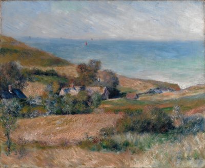 Kilátás a tengerpartra Wargemont közelében Normandiában, 1880 alkotó: Pierre Auguste Renoir