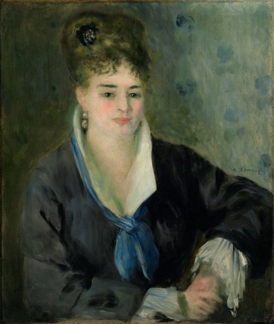 Fekete ruhás nő alkotó: Pierre Auguste Renoir