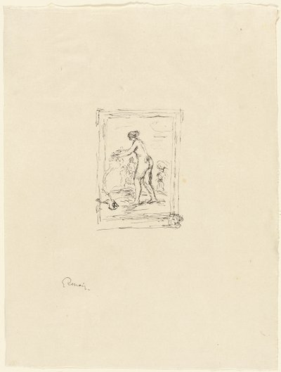 Nő Grapevine-nel, 2. változat alkotó: Pierre Auguste Renoir