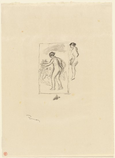 Nő szőlővel, 4. változat alkotó: Pierre Auguste Renoir