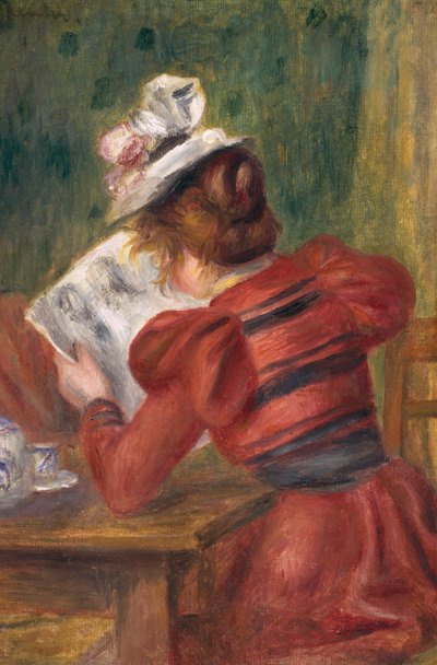 Olvasó fiatal lány, 1897 alkotó: Pierre Auguste Renoir