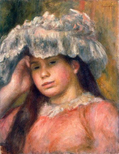 Fiatal lány kalapban, 1892-1894. alkotó: Pierre Auguste Renoir