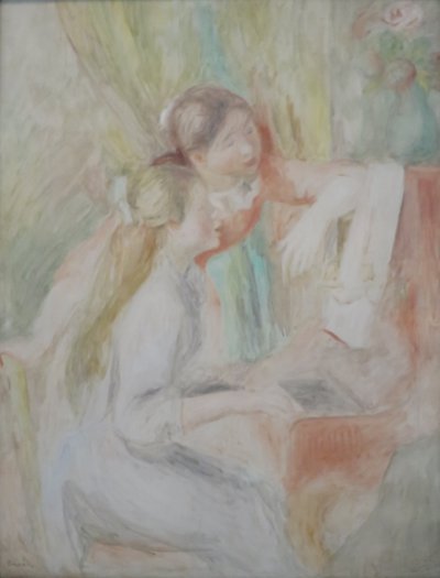 Fiatal lányok a zongoránál alkotó: Pierre Auguste Renoir