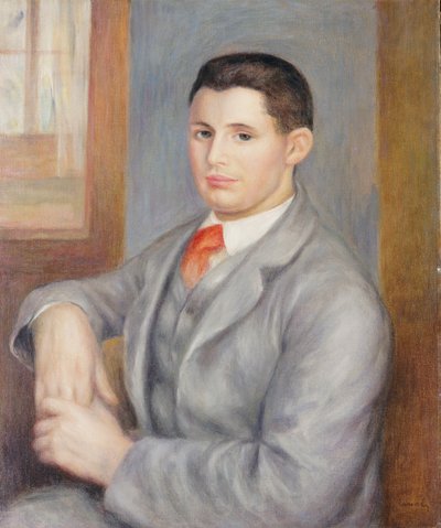 Vörös nyakkendős fiatalember, 1890 alkotó: Pierre Auguste Renoir