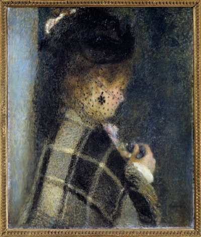 Fiatal nő fátyollal Pierre Auguste Renoir (1841-1919) festménye 1870 körül V. 0,61x0,51 m Párizs, musee d