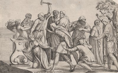 Iphigenia feláldozása, 1607-61 alkotó: Pierre Biard