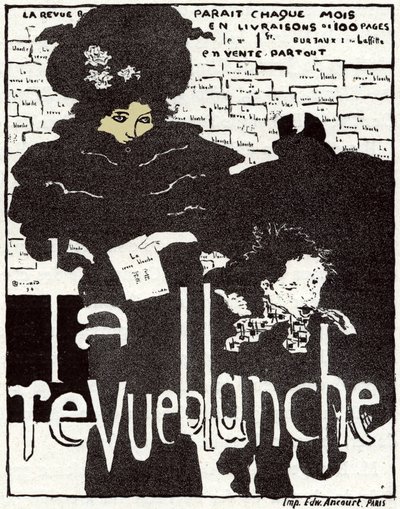 Művészet. A Revue Blanche. Plakát Pierre Bonnard, Franciaország alkotó: Pierre Bonnard