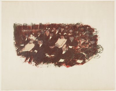 Au Színház, c. 1897-1898 (1899-ben jelent meg) alkotó: Pierre Bonnard