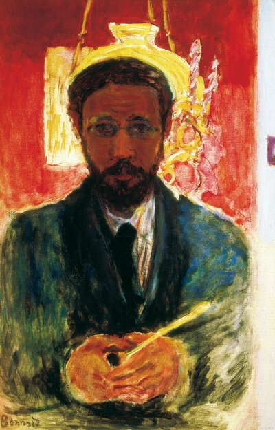 Önarckép csővel. 1908 alkotó: Pierre Bonnard
