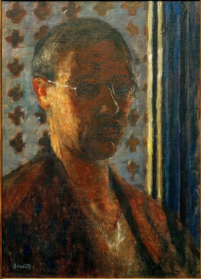 Önarckép a fény ellen, virágos papír alkotó: Pierre Bonnard