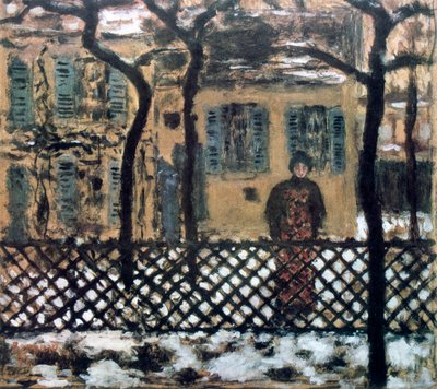 A kerítés mögött, c1895 alkotó: Pierre Bonnard