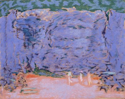 Színpadi díszlet a Jeux számára, Claude Debussy (1862-1918) balettje (kréta színes papíron) alkotó: Pierre Bonnard