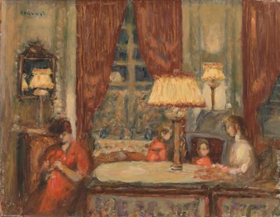 Este a lámpák alatt alkotó: Pierre Bonnard