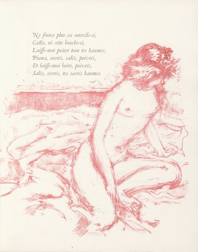 Illusztráció Paul Verlaine „Parallelement” című művéből alkotó: Pierre Bonnard