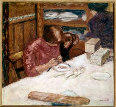 Belső nő elfoglalt hazai foltok. Pierre Bonnard (1867-1947) festménye 1914 Magángyűjtemény alkotó: Pierre Bonnard