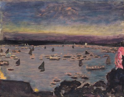 Lámpás felvonulás a külső Alsteren, 1913 alkotó: Pierre Bonnard