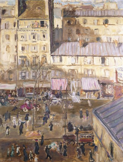 Az Exterior Boulevard: Boulevard de Clichy és a Rue de Douai sarka, 1904 körül (olaj, vászon) alkotó: Pierre Bonnard