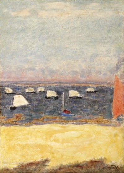 Les Voiliers, regatták, 1932 körül. alkotó: Pierre Bonnard