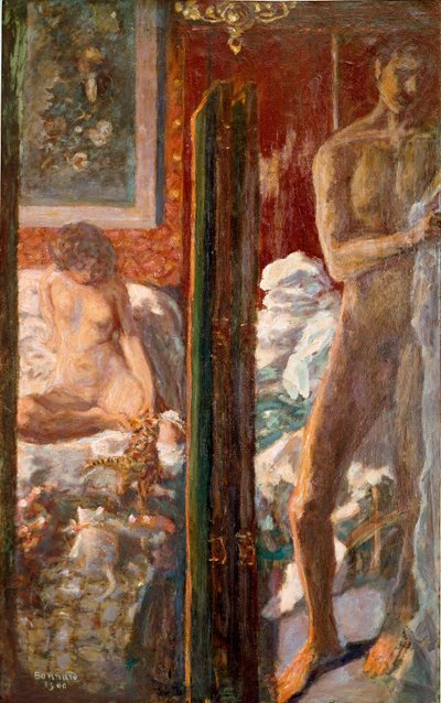 A férfi és a nő Pierre Bonnard (1867-1947) festménye 1900 Méret: 115x72 cm Párizs, Nemzeti Modern Művészeti Múzeum alkotó: Pierre Bonnard